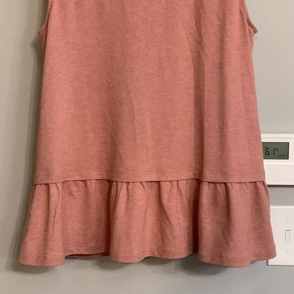 LOGO Lounge Top French Terry Vest Sleeveless Pockets‎ Sz Small EUC - Picture 5 of 10